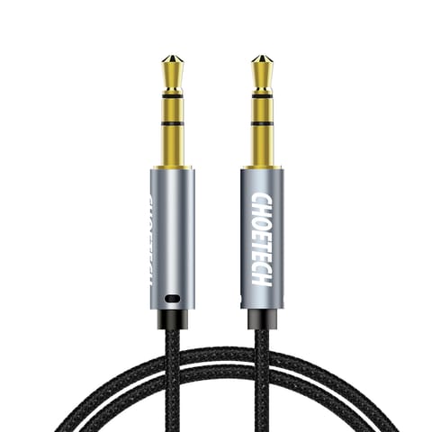 ⁨Kabel przewód audio AUX do głośnika 2x mini jack 3.5mm męski 1.2m - czarny⁩ w sklepie Wasserman.eu