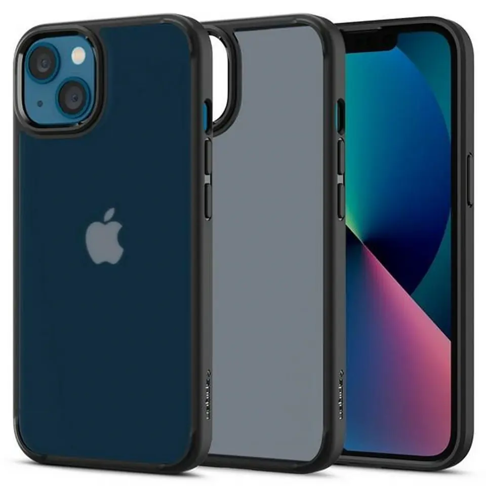 ⁨Spigen Ultra Hybrid iPhone 13 6.1" matte frost black ACS03623⁩ w sklepie Wasserman.eu