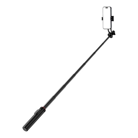 Selfie stick teleskopowy z pilotem stojak tripod na telefon 1.3m aluminium - czarny w sklepie Wasserman.eu