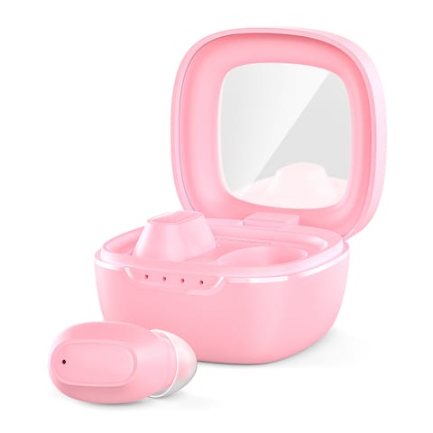 ⁨Słuchawki dokanałowe MEMS bezprzewodowe TWS Bluetooth 5.3 - różowe⁩ w sklepie Wasserman.eu