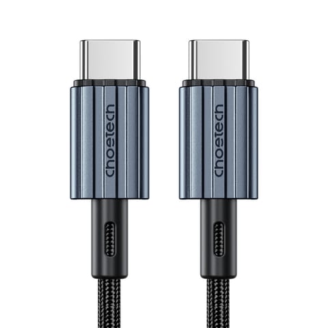 ⁨Kabel przewód USB-C - USB-C PD 60W w oplocie XCC-1014 - szary⁩ w sklepie Wasserman.eu