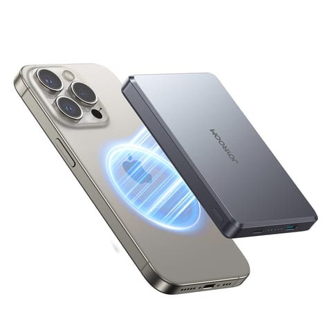 ⁨Powerbank Pro 10000mAh ultracienki magnetyczny PD 20W USB-C Lightning - szary⁩ w sklepie Wasserman.eu