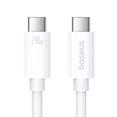 ⁨Kabel przewód Superior 2 USB-C - USB-C USB4 240W 1.8m - biały⁩ w sklepie Wasserman.eu