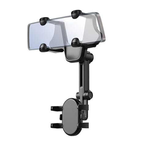 Uchwyt na telefon do samochodu na lusterko wsteczne ramię 18cm - czarny w sklepie Wasserman.eu