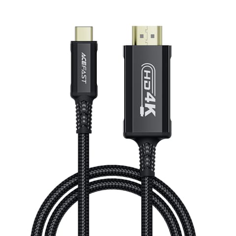 Kabel przewód audio-video USB-C - HDMI 4K 60Hz HDR 1.8m - czarny w sklepie Wasserman.eu
