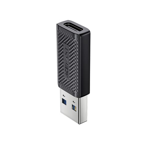 ⁨Adapter przejściówka USB-C do USB-A 3.0 (męski) 5Gb/s - czarny⁩ w sklepie Wasserman.eu