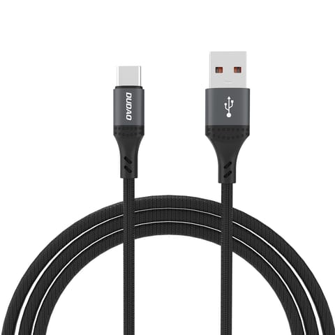 Kabel przewód z oplotem L3ST USB-A - USB-C 5A 1.2m - czarny w sklepie Wasserman.eu