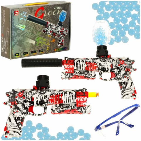 ⁨Pistolet na kulki żelowe wodne karabin zasilanie akumulatorowe USB + okulary 550szt. 7-8mm⁩ w sklepie Wasserman.eu