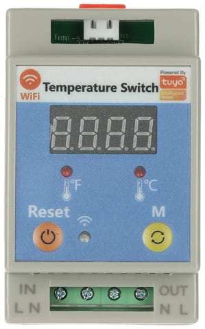 ⁨INTELIGENTNY PRZEŁĄCZNIK Z POMIAREM TEMPERATURY ATLO-TS3-TUYA Wi-Fi, Tuya Smart⁩ w sklepie Wasserman.eu