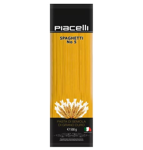 ⁨Piacelli Spaghetti No 5 Makaron z Semoliny 500 g⁩ w sklepie Wasserman.eu