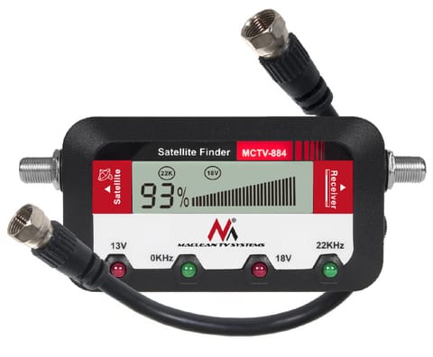 ⁨Maclean Satellite Meter, Digital Display, 25cm F-F cable, MCTV-884⁩ at Wasserman.eu