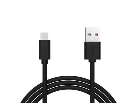⁨66-170# Przyłącze usb 2.0 a - usb-c 1,0m czarne⁩ w sklepie Wasserman.eu