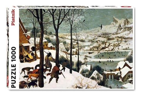 ⁨Puzzle 1000 - Brueghel, Myśliwi na śniegu PIATNIK⁩ w sklepie Wasserman.eu