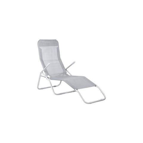 ⁨Lounger folding garden armchair gravity in gray⁩ at Wasserman.eu