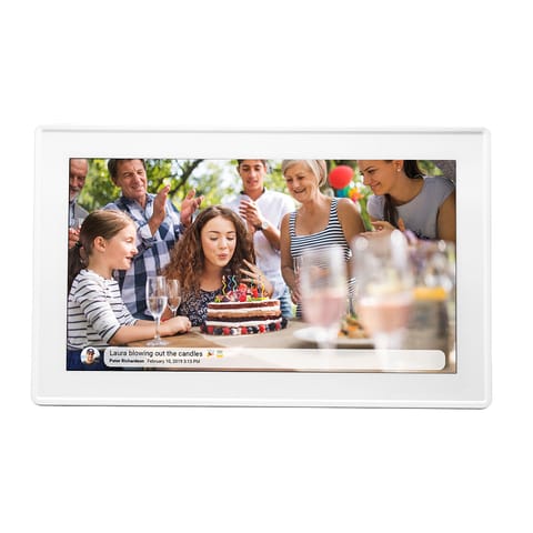 ⁨Ramka cyfrowa 15.6'' 16GB microSD WiFi głośnik MPEG4 Frameo PFF-1515W - biała⁩ w sklepie Wasserman.eu