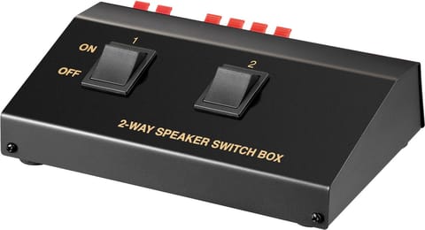 ⁨Przełącznik selektor switch głośnikowy 2x1 Goobay⁩ w sklepie Wasserman.eu