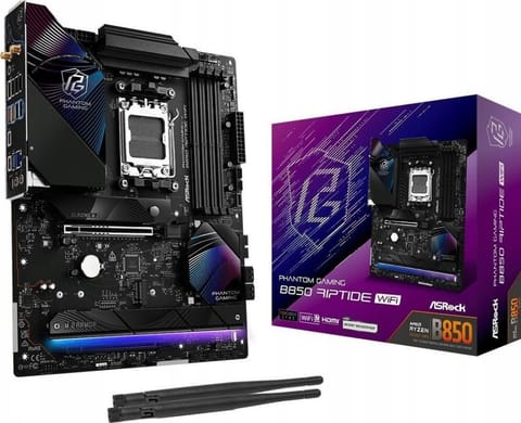 ⁨Płyta główna ASROCK B850 RIPTIDE WIFI AM5 ATX⁩ w sklepie Wasserman.eu