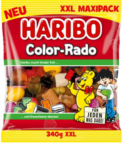 ⁨Haribo Color-Rado Maxipack Żelki 340 g⁩ w sklepie Wasserman.eu