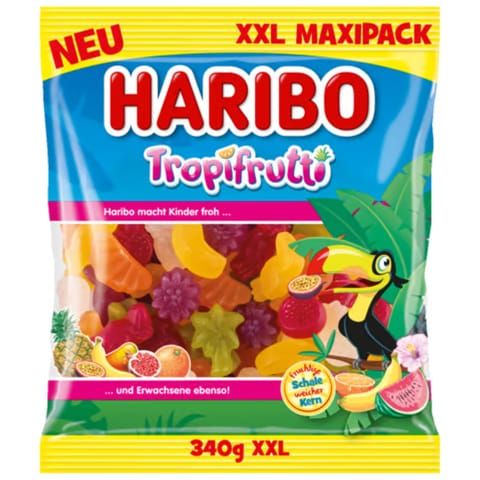 ⁨Haribo Tropifrutti Maxipack Żelki 340 g⁩ w sklepie Wasserman.eu