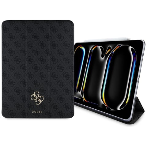 ⁨Guess GUFC13PM24PS4SGK iPad Pro 13" 2024 czarny/black Magnetic 4G Big Logo⁩ w sklepie Wasserman.eu
