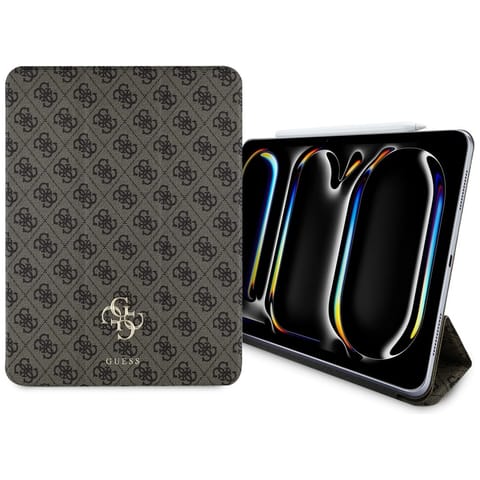 ⁨Guess GUFC13PM24PS4SGW iPad Pro 13" 2024 brązowy/brown Magnetic 4G Big Logo⁩ w sklepie Wasserman.eu