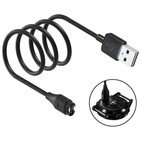 ⁨Kabel USB-A Beline do ładowania zegarków  Garmin 1m czarny⁩ w sklepie Wasserman.eu