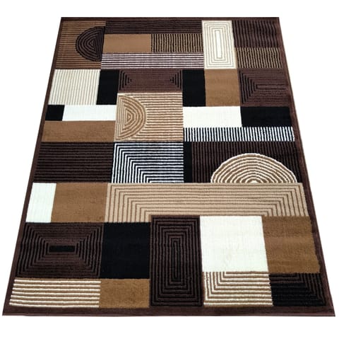 ⁨Dywan BCF Alfa 18 brązowy : Rozmiar - 80 x 150 cm⁩ w sklepie Wasserman.eu