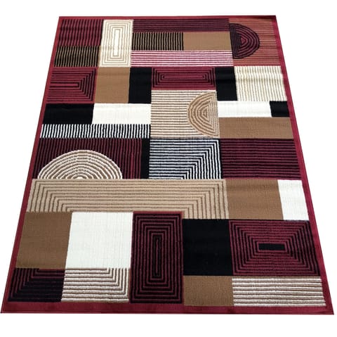 ⁨Dywan BCF Alfa 18 czerwony : Kolor - czerwony, Rozmiar - 40 x 60 cm⁩ w sklepie Wasserman.eu
