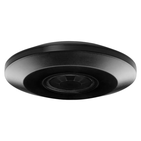 ⁨Czujnik ruchu 360 st. IP20, 2000W, ultra płaski - 2,5cm, czarny⁩ w sklepie Wasserman.eu