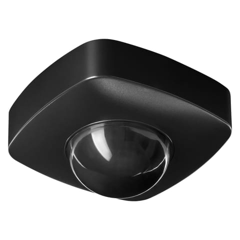 ⁨Czujnik ruchu i obecności 360st, IP65, 2000W, 3 sensory, czarny⁩ w sklepie Wasserman.eu