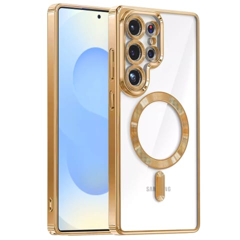 ⁨Etui do Samsung Galaxy S25 Ultra Alogy LuxeShield™️ Glamour Luxury Ring obudowa z osłoną aparatów Złote⁩ w sklepie Wasserman.eu