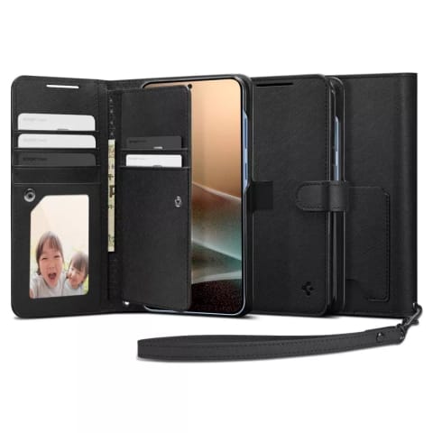⁨Etui do Samsung Galaxy S25+ Plus Black Spigen Wallet "S"⁩ w sklepie Wasserman.eu