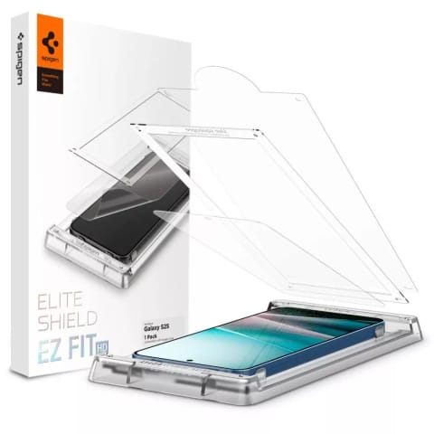 ⁨Szkło Hybrydowe do Samsung Galaxy S25 Spigen Elite Shield "EZ Fit" HD Clear⁩ w sklepie Wasserman.eu