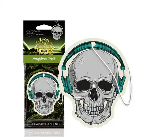 ⁨Air freshener muertos headphones skull⁩ at Wasserman.eu