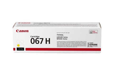 ⁨Canon 067H toner cartridge 1 pc(s) Original Yellow⁩ at Wasserman.eu