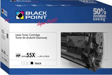 Kaseta z tonerem BLACK POINT LBPPH55X Zamiennik HP CE255X LBPPH55X w sklepie Wasserman.eu