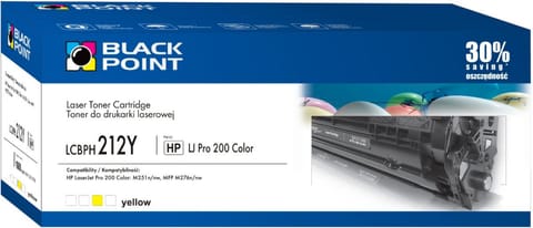 ⁨Kaseta z tonerem BLACK POINT LCBPH212Y Zamiennik HP CF212A LCBPH212Y⁩ w sklepie Wasserman.eu