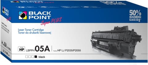 ⁨Kaseta z tonerem BLACK POINT LBPPH05A Zamiennik HP CE505A LBPPH05A⁩ w sklepie Wasserman.eu
