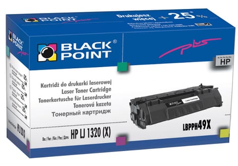 ⁨Kaseta z tonerem BLACK POINT LBPPH49X Zamiennik HP 1320 Q5949X LBPPH49X⁩ w sklepie Wasserman.eu