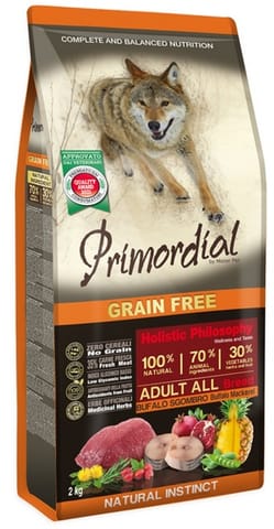 ⁨Primordial Dog Grain Free Adult Buffalo & Mackerel 2kg⁩ w sklepie Wasserman.eu