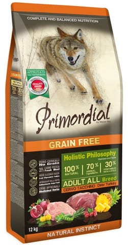 ⁨Primordial Dog Grain Free Adult Deer & Turkey 12kg⁩ w sklepie Wasserman.eu