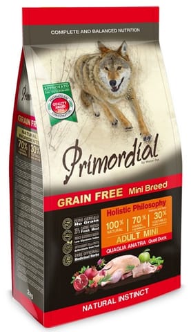 ⁨Primordial Dog Grain Free Mini Adult Quail & Duck 6kg⁩ w sklepie Wasserman.eu