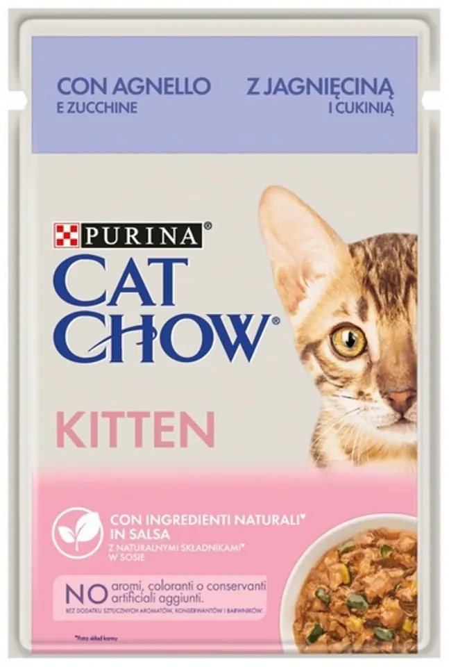 ⁨Purina Cat Chow Kitten Jagnięcina saszetka 85g⁩ w sklepie Wasserman.eu