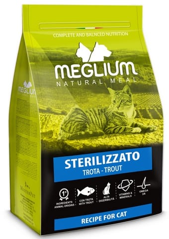 Meglium Cat Adult Neutered Trout 10kg w sklepie Wasserman.eu
