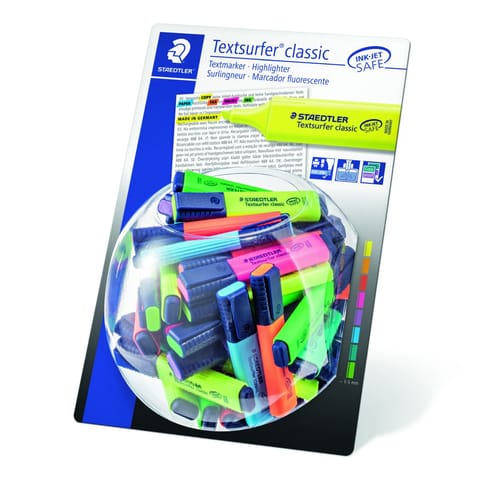 ⁨Zakreślacz Textsurfer Colors Pastel/ Vintage 100 szt. w displayu Staedtler⁩ w sklepie Wasserman.eu