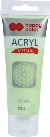 ⁨Farba akrylowa 75ml limonka metalik⁩ w sklepie Wasserman.eu
