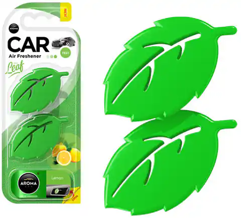 ⁨Odświeżacz powietrza aroma car leaf 3d - lemon⁩ w sklepie Wasserman.eu
