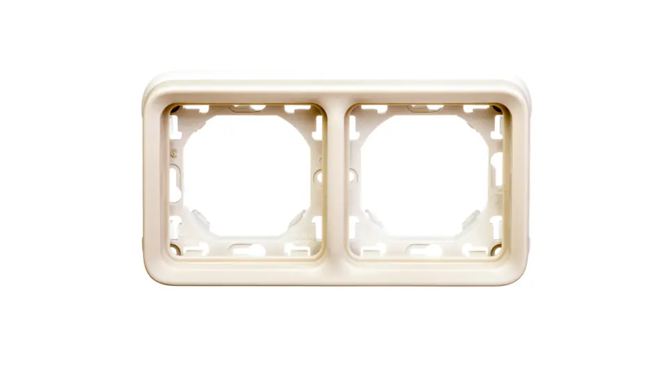 ⁨PLEXO55 Double frame horizontal white / ecru 069694⁩ at Wasserman.eu