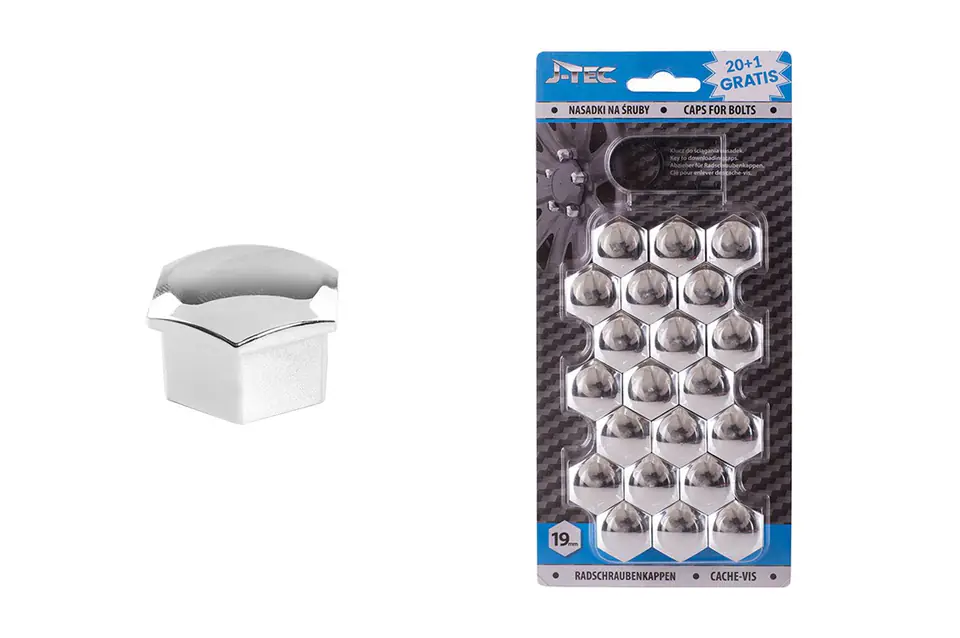 ⁨Screw caps 19 mm chrome plated⁩ at Wasserman.eu