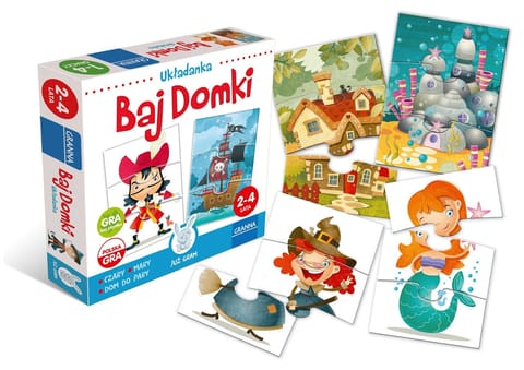 ⁨GRANNA Gra Edukacyjna BAJ DOMKI Kreatywna Puzzle⁩ w sklepie Wasserman.eu